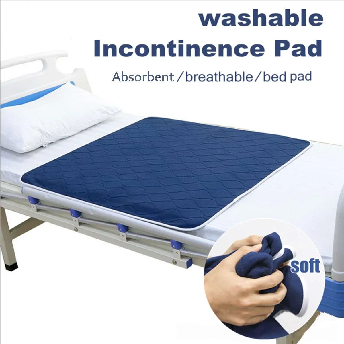 Washable Waterproof Incontinence Bed Pad Reusable Changing Pad Sheet Urine Mat Nappy Diaper Mattress Protector Cover Kids Adult