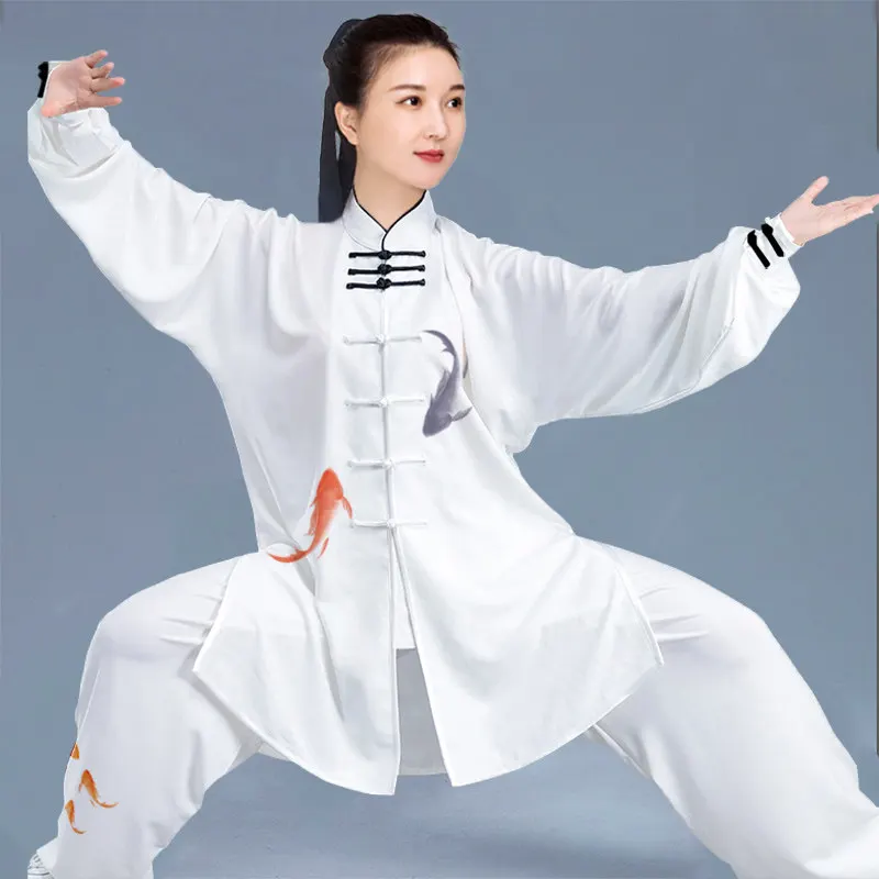 

2026 New Women's Tai Chi Uniform Set High End Competition Performance Kung Fu Outfit Martial Arts Clothing Ba Duan Jin Spring