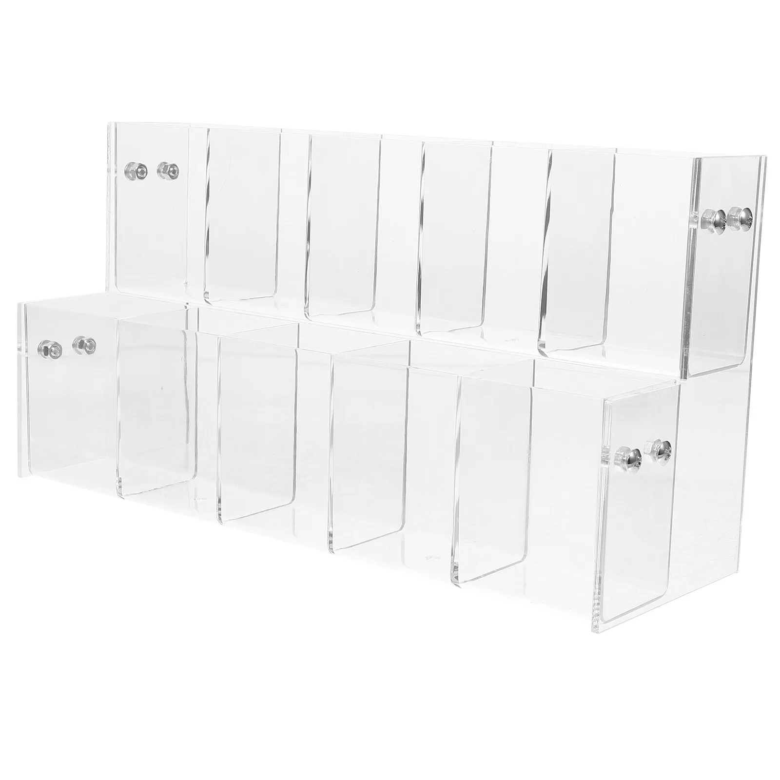 Transparent Acrylic Pen Display Stand Pencil Organizer for Desk Marker Storage Holder Space Saving Stationery Display Shelf