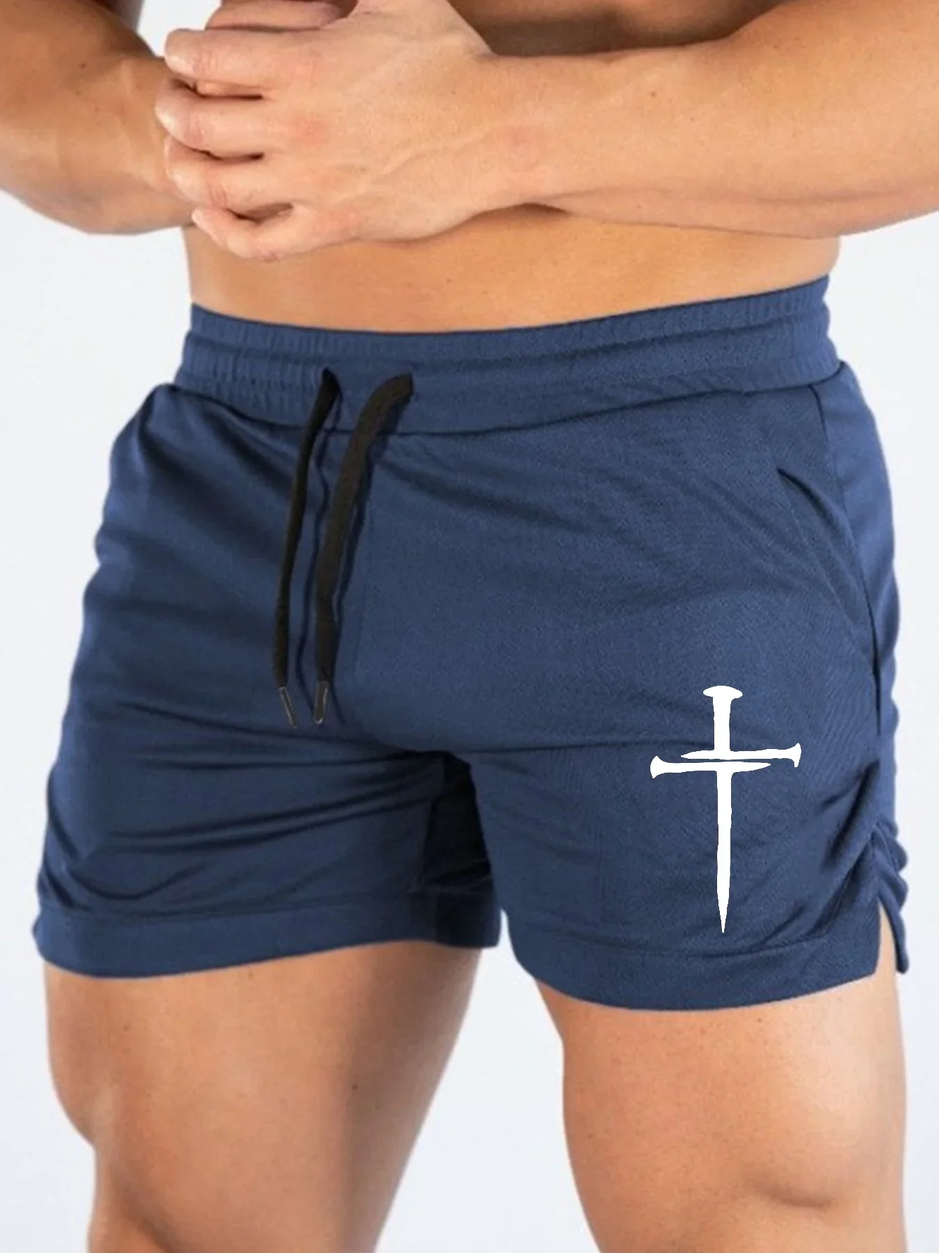 

Men's Summer Sport Shorts Quick Dry Fitness Running Pants Mesh Gymnastic Briefs Breathable Comfortable Underwear