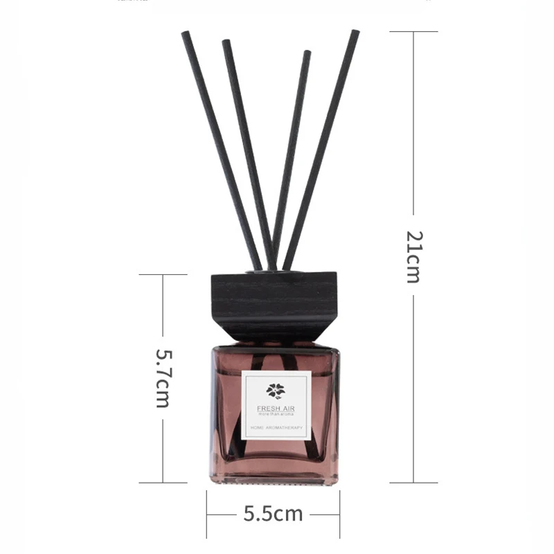 Y 100ml Indoor Household Reed Diffuser Bottle Aromatherapy Essential Oil Set  Dried Rattan Stick Home Fragrance Party Decoration