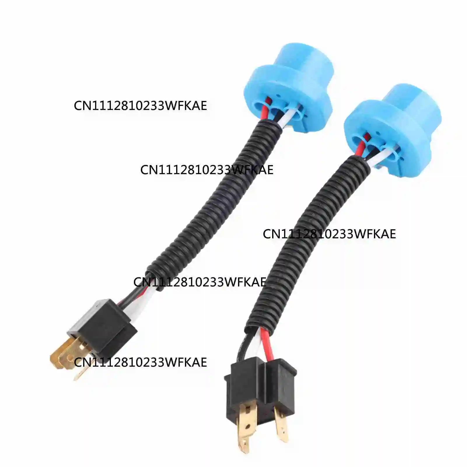 4 Piece 9007 Male to H4 Female Headlight Conversion Cable Wire Connector Adapter