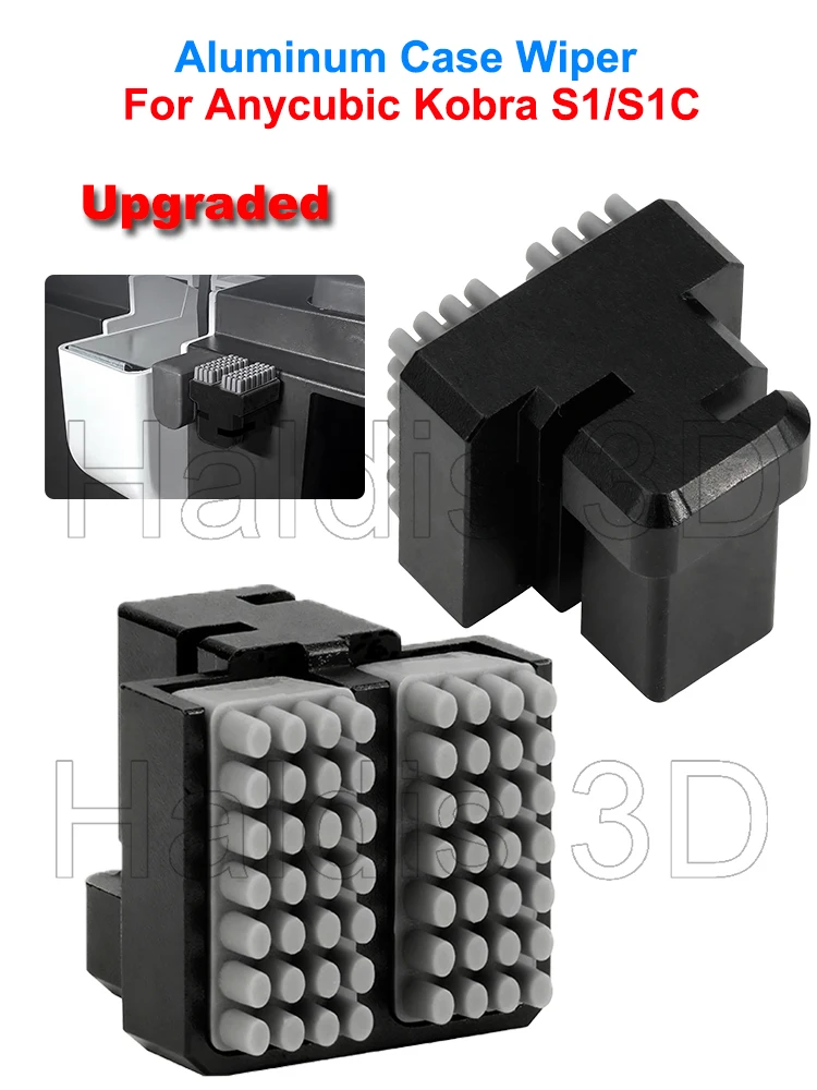 Dysza do czyszczenia, wycieraczka do dyszy, aluminiowa obudowa, silikonowa szczotka, narzędzie do czyszczenia hotendu do Anycubic Kobra S1 Combo Upgrade, narzędzie do czyszczenia dyszy do Kobra S1C. — zdjęcie produktu 7