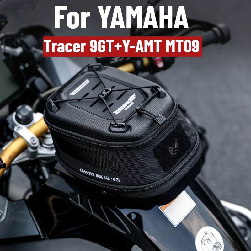 For YAMAHA Tracer 9GT+Y-AMT MT09 MT 09 Motorcycle Magnet Tank Bag Dry Waterproof 6.5L Waterproof Quick Realease Anti-theft Bag