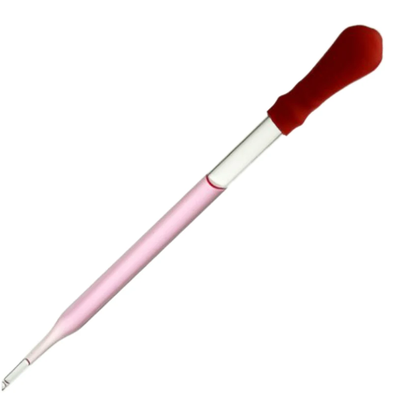 10Pcs 10ml 12cm Glass Pipette Medicine Laboratory Dropper Red Rubber Head Pipet Dispensing