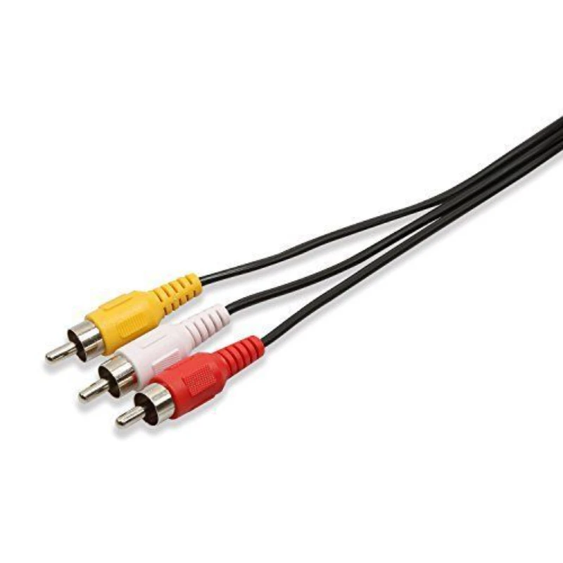 Supply Video S- MD4P 3 RCA Male To 4 Pin S-video   Adapter Cable Cord 3rca NEW  Red Yellow White