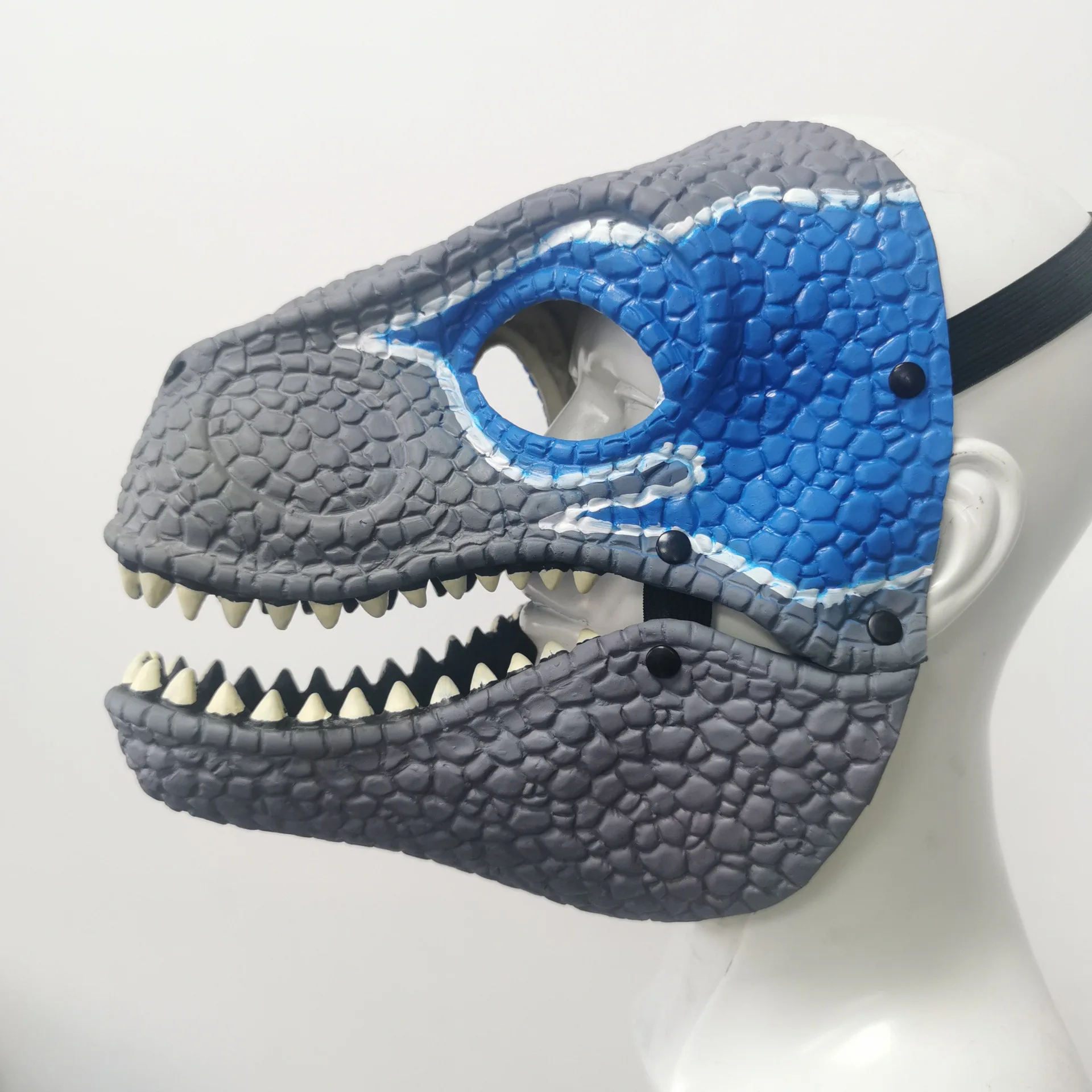 Máscara de dinosaurio de dragón de Halloween, máscara de látex de boca abierta, sombrero de dinosaurio de terror, accesorios de Cosplay de fiesta de Halloween para hombres y mujeres