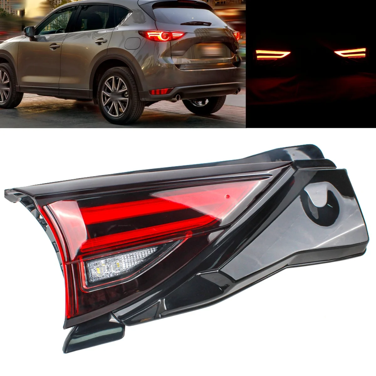 

Left Inner Side Tail Rear Lamp Light With Bulbs KB8A-51-3F0B For Mazda CX-5 2017 2018 2019 2020 2021 car assecories