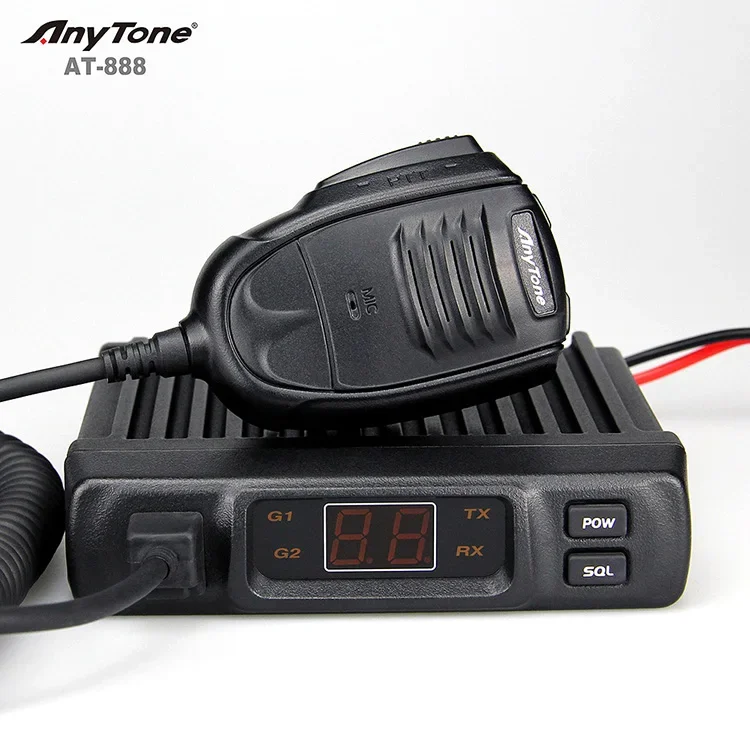 

Anytone AT-888 Long Range Mini Car Mobile Radio Transceiver Dual Band VHF/UHF Car radio CB Radio For Truck