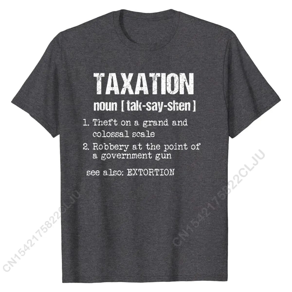 Taxation Is Theft Libertarian Shirt For Political Junkie Fashion Men's Tshirts Cotton Tops Shirts Slim Fit