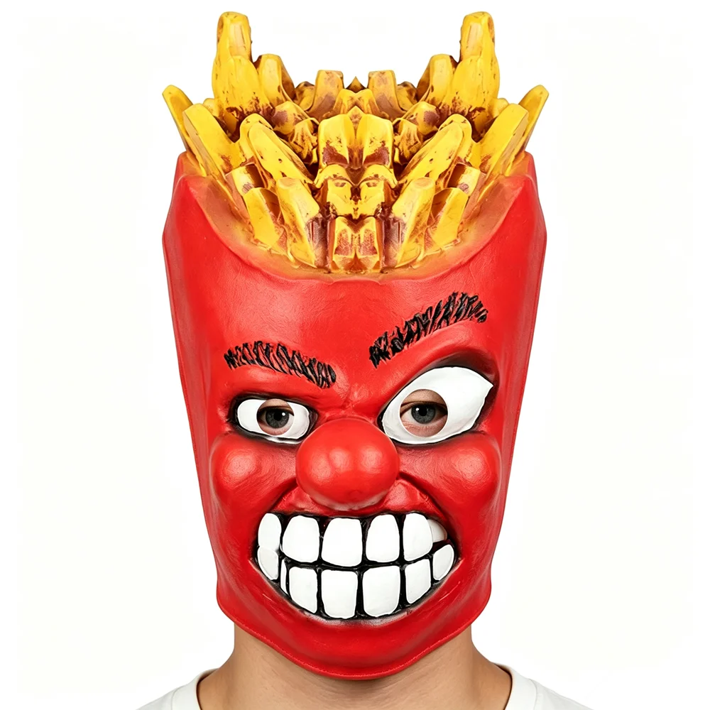 Pommes-Frites-Maskenkostüm, Lustiges Ganzkörper-Lebensmittel-Outfit für Halloween, Lebensmittel-Themenparty, Karneval, Cosplay – Detail 1