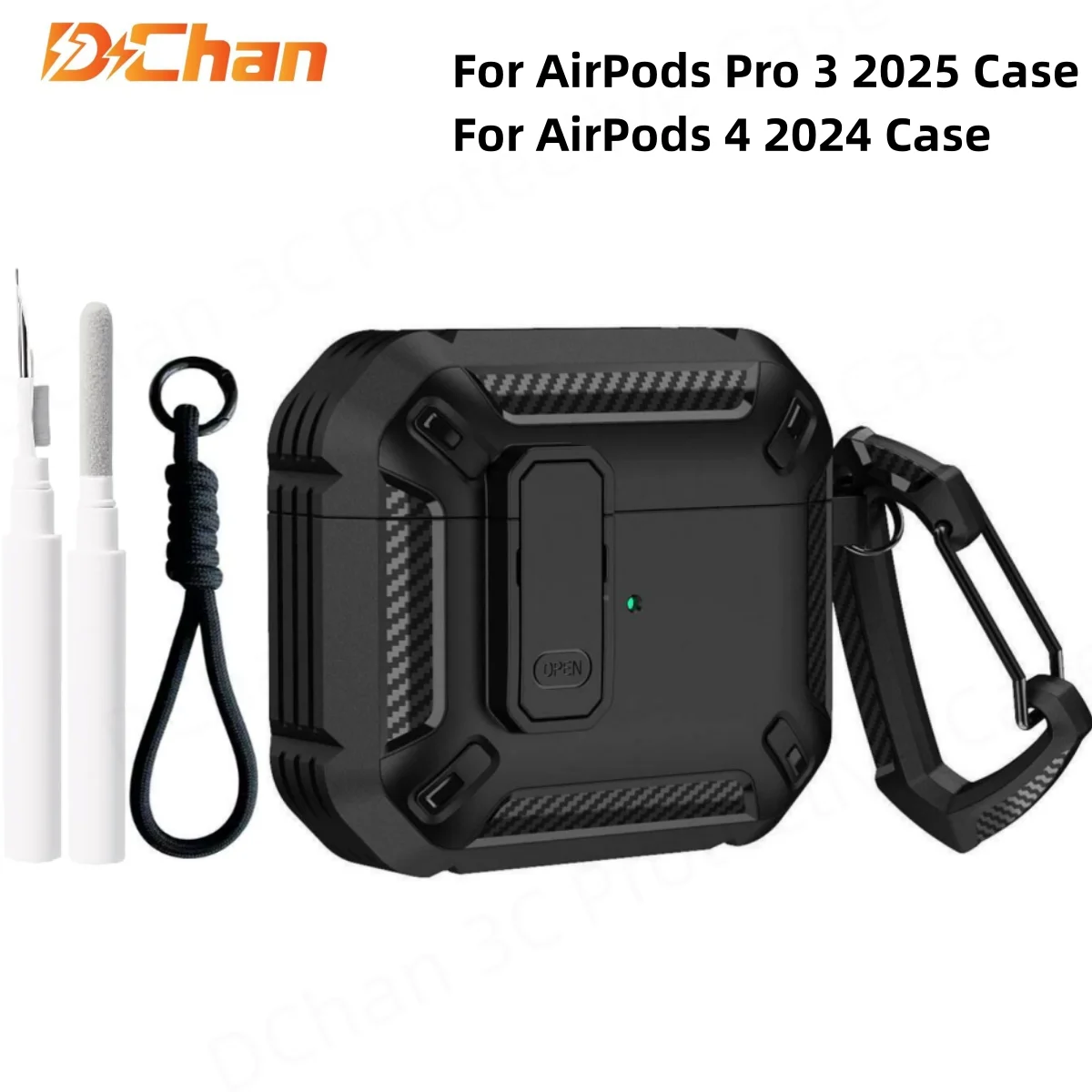  Simple Switch Earphone Case For Airpods Pro 3 TPU PC Shockproof Full Protection Cover for Airpods 4 Airpod 5 2026 Funda Cases