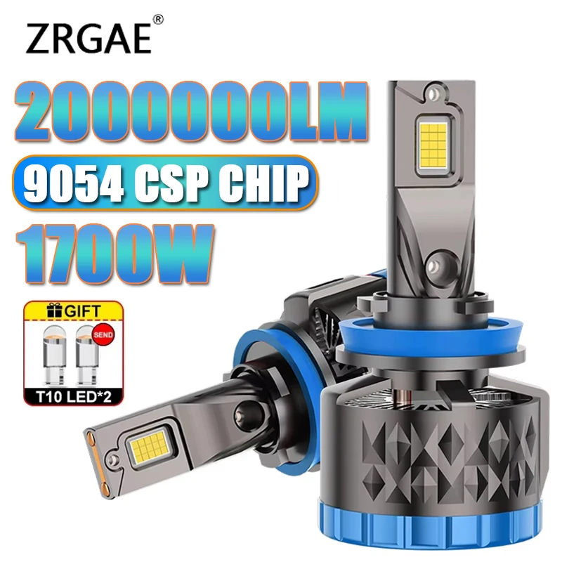 

H7 H4 LED Car Headlight CANBUS 1700W High Power Auto Fog Bulb H8 H9 H11 Double Copper Tubor Lamp HB3 9005 HB4 9006 Hir2 9012 12V