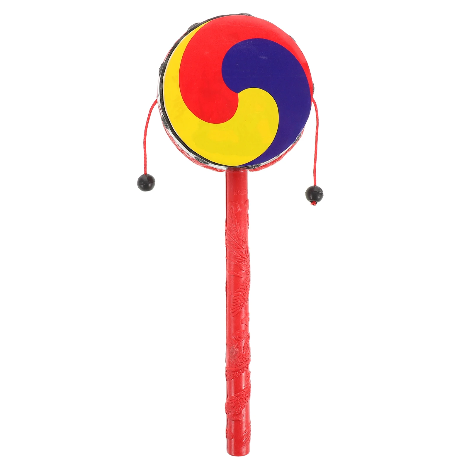 Koreaanse Taeg Kids Hand Peuter Muziekinstrument Voorschoolse Percussie Draaiende Rammelaar Baby Vloertrommel Educatieve Activiteit Hout