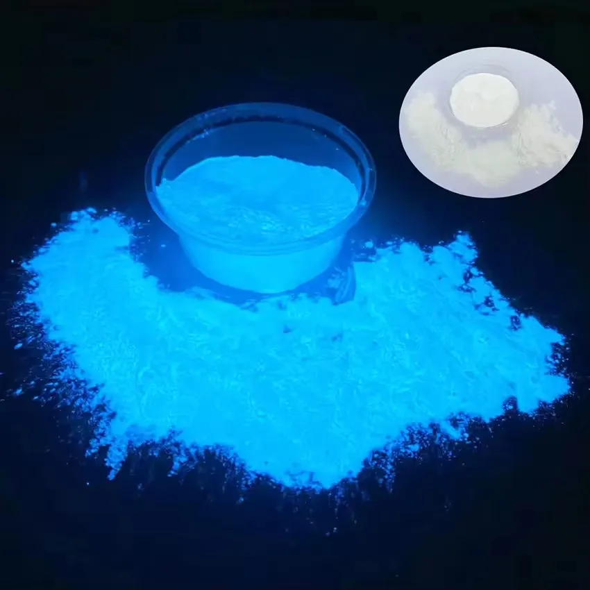 Bulk Brightness Sky Blue Glow in dark pigment photoluminescent powder luminous powder