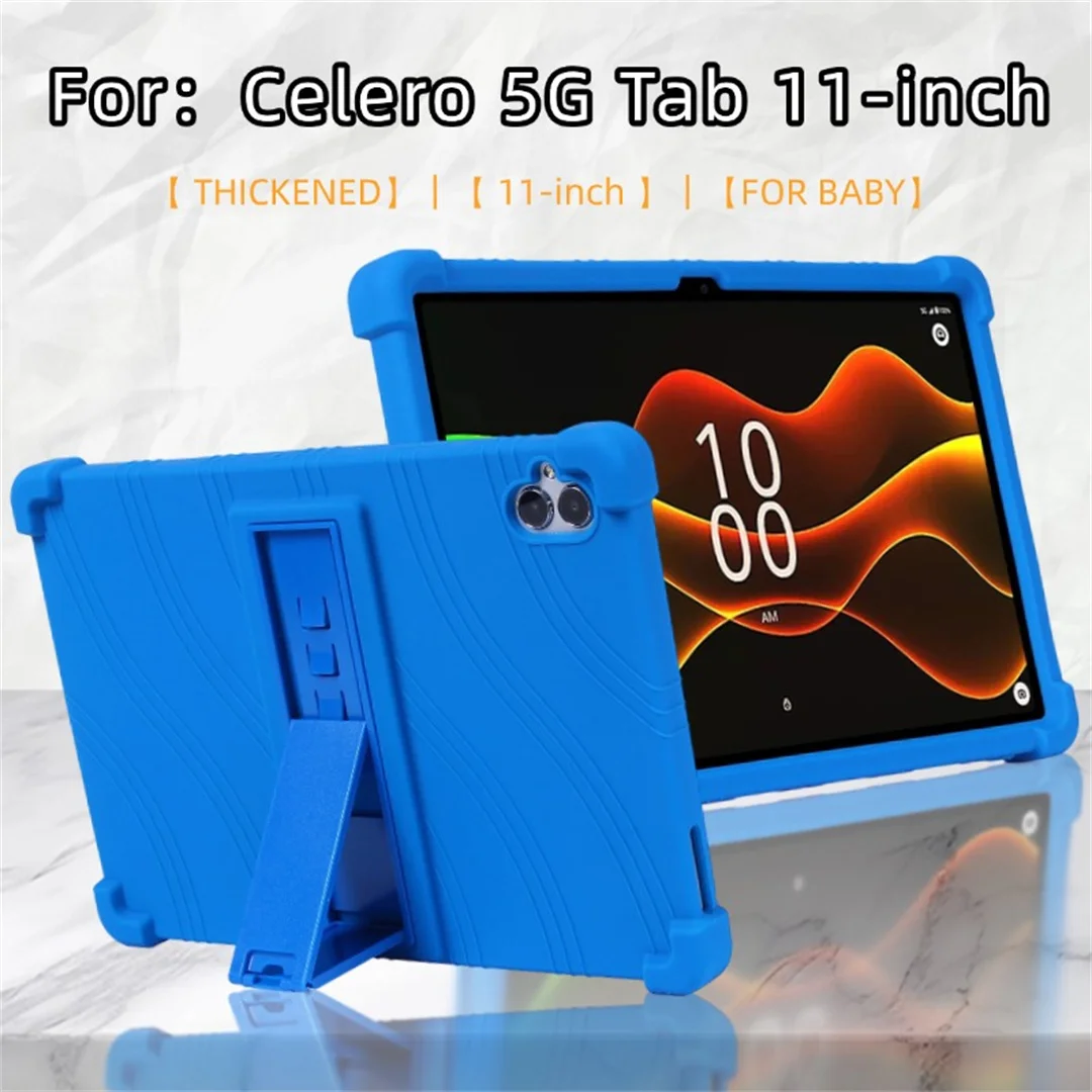 

Новый высококачественный силиконовый чехол 2026 года для планшета Celero 5G Tab 11 дюймов: противоударный, с защитой от падений, подставкой, полной защитой и нескользящим покрытием