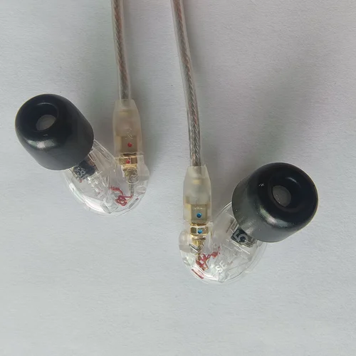 Imagen 2 del producto Auriculares de marca SE215, auriculares estéreo de alta fidelidad con cancelación de ruido, auriculares internos se215 de 3,5 MM, auriculares con cable desmontable con caja VS SE535