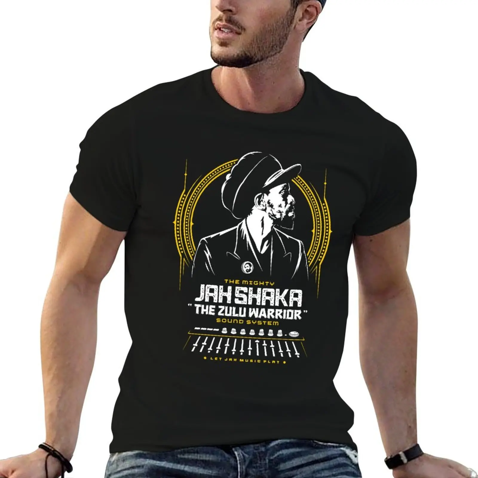 The Mighty Jah Shaka Sound System T-Shirt luxury t-shirt man t shirt compression shirt men