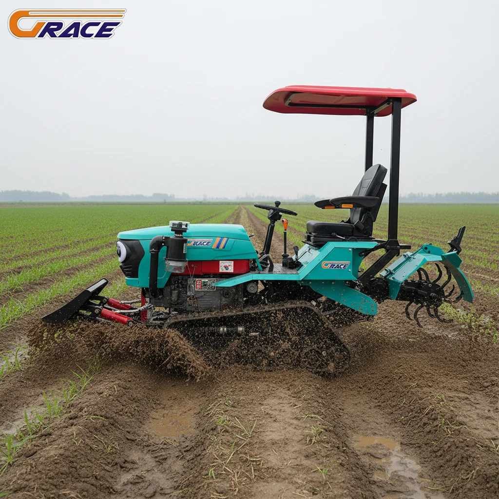 Customize Multi Purpose Crawler Tractor Agricultural Equipment With Various Farming Attachments