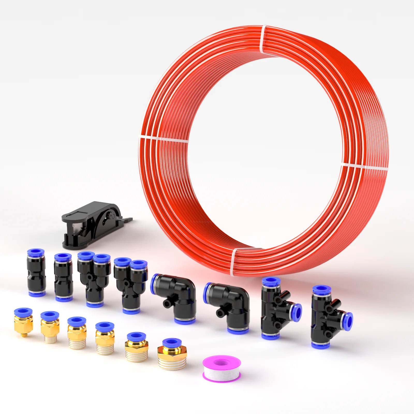 

Пневматическая трубка для компрессора 10 м, 8 мм x 5 мм, полиуретановая, черная, синяя, оранжевая, прозрачная