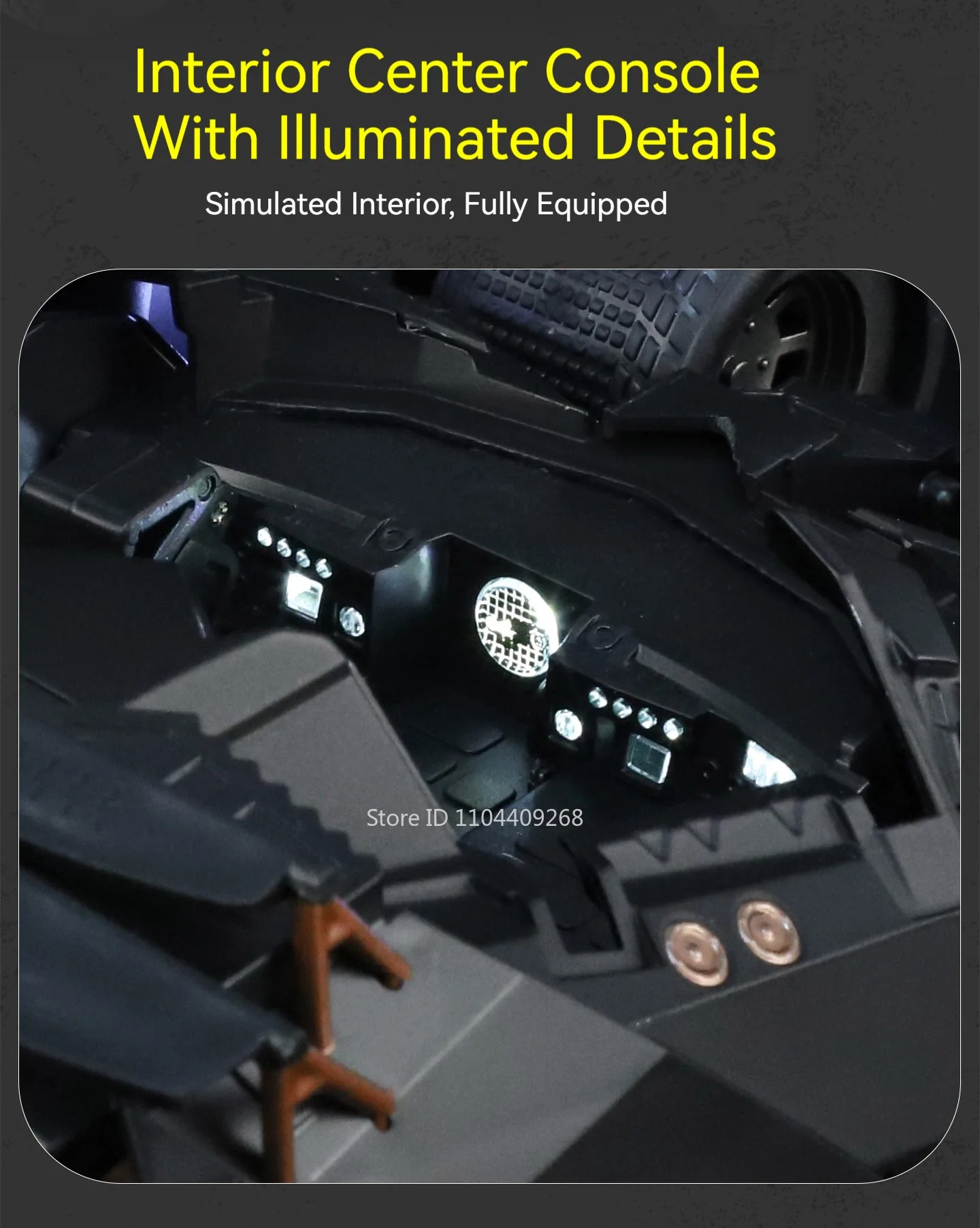 1:24 Batmobil Bolide Auto Modell Spielzeug Türen Geöffnet Stoßdämpfung Spray Sportwagen Modelle Sound Licht Spielzeug Geschenke für Jungen – Detail 8