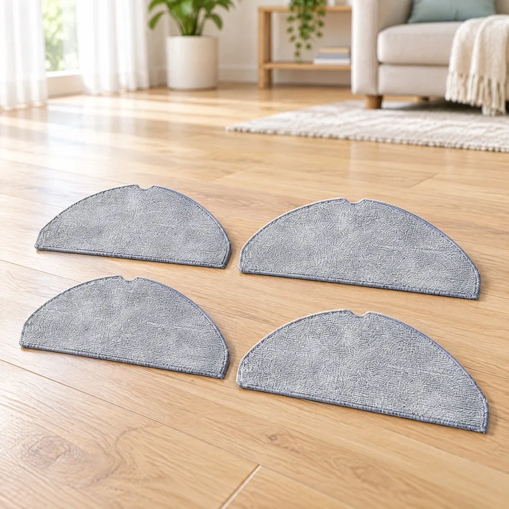 4/10/20pcs Microfibre Mop Cloths Replacement Mop Pads For Hoover AC54 HG2 Dual Function Robot Vacuum Cleaner Accessories