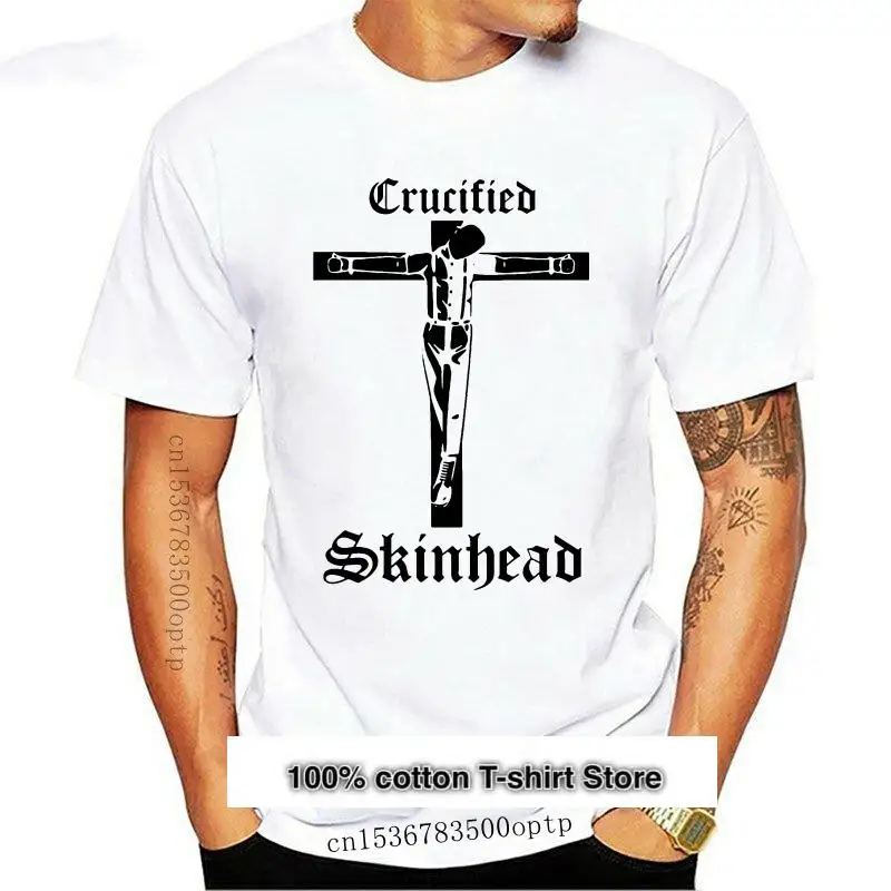 

New Crucified Skinhead T shirt Oi Punk skin head T-shirt S-XXL