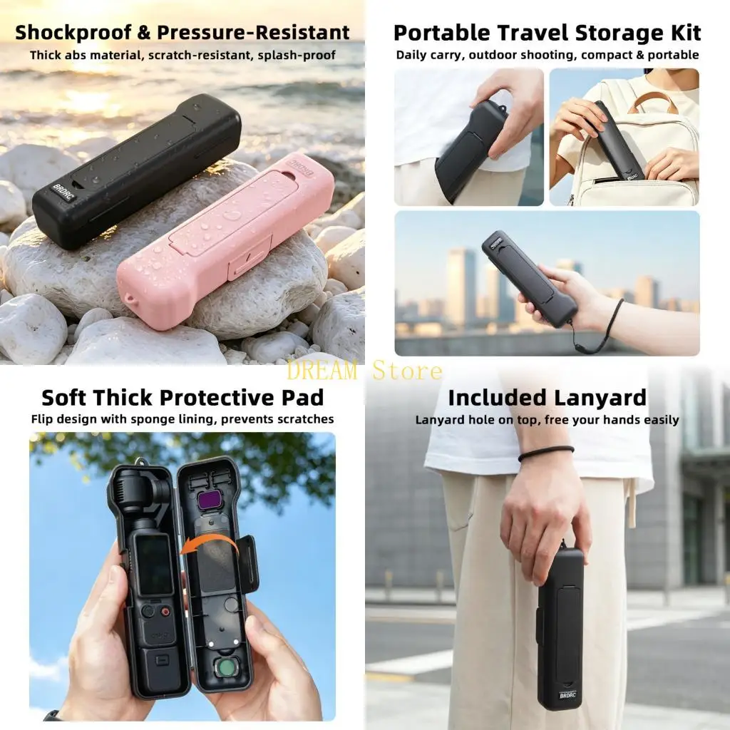 pocket-4-3-スタビライザーカメラ用の頑丈な保護シェルは、アンチスクラッチテクスチャと安全な閉鎖ベストセールを備えています。
