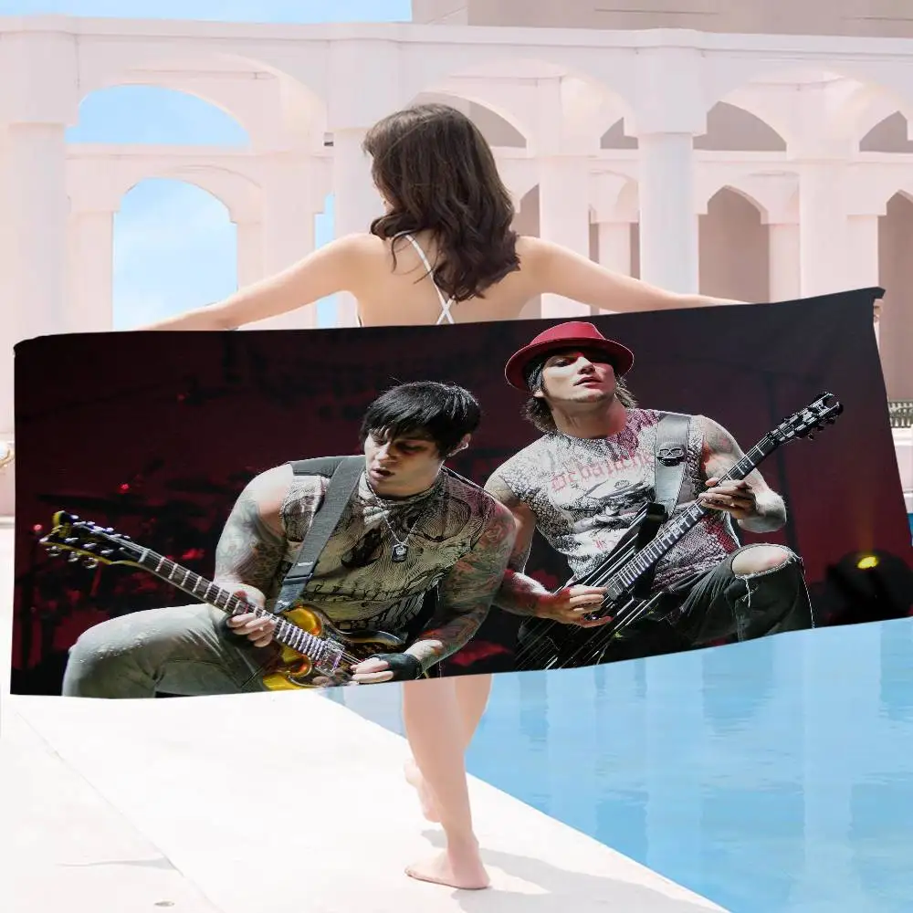 Rock Band Avenged S-Sevenfold Big Microfiber Beach Towels Quick Dry Towel Sand Beach Towels Pool Towel for Travel Swim Pool Yoga