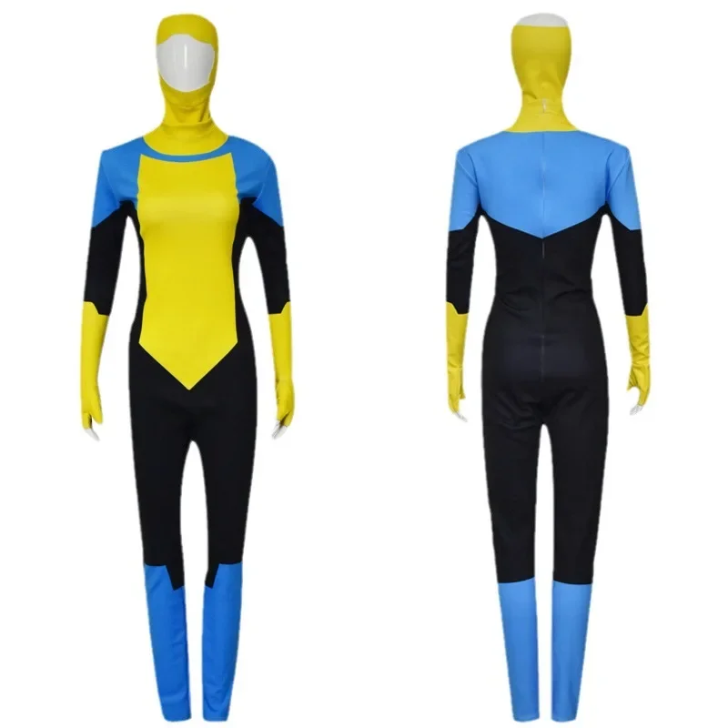 Anime Invincible Mark Grayson Nolan Omni Man Eve Cosplay Costume Men Jumpsuit Bodysuit Halloween Carnival Party Suit Zentai