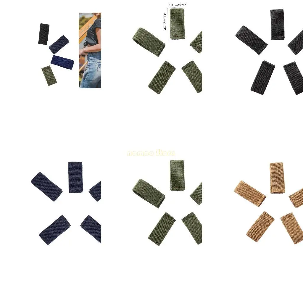 31bf 5pcs Adult Belt Loop Keeper Personality Personality Personality Waist Belt Loop Untuk DIY