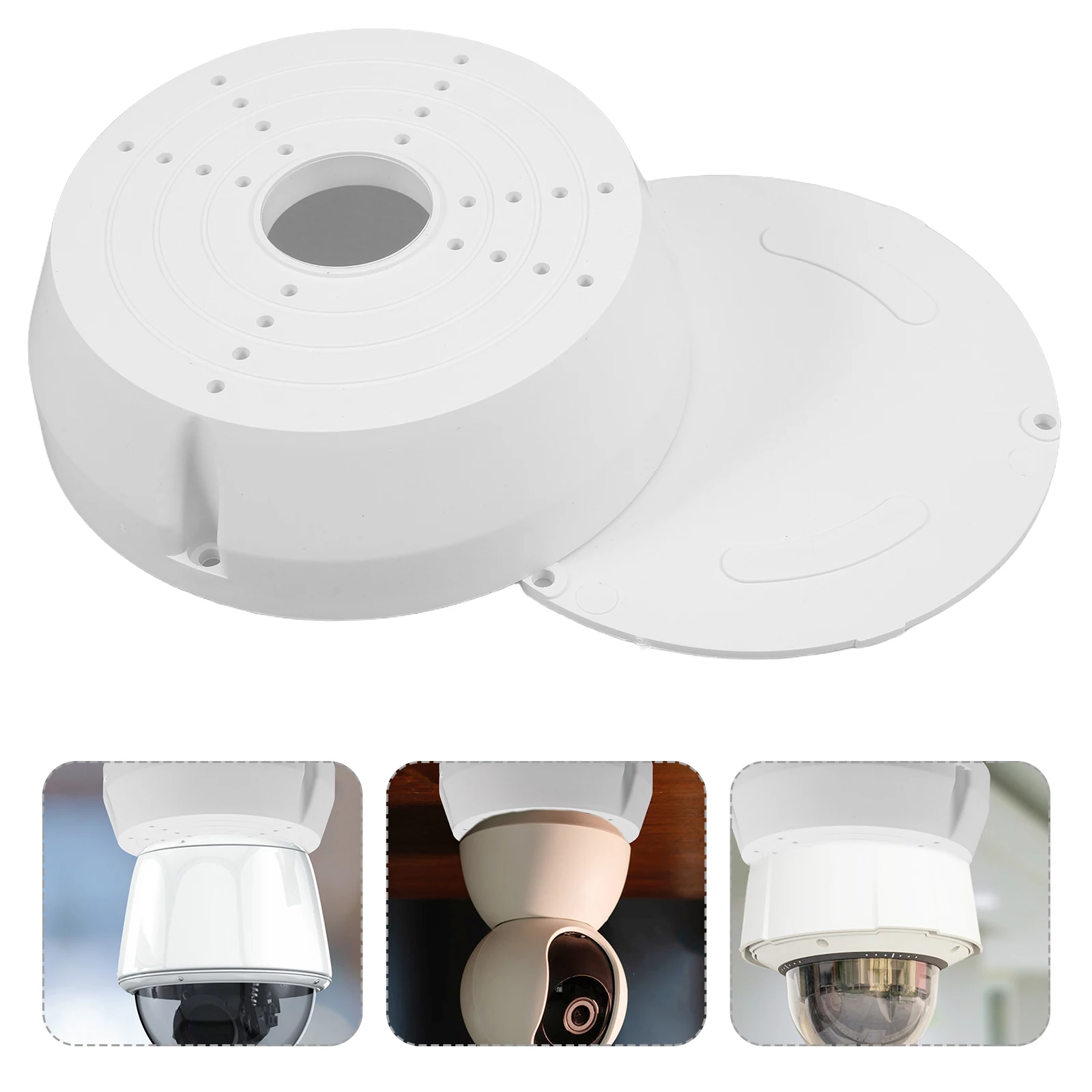 

Monitoring Bracket Security Camera Base Angle Mount Universal Wall Support Accessories Corner for White
