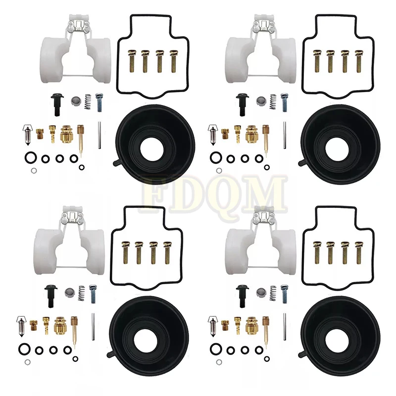 For Kawasaki ZX750 Ninja ZX7R 1996~2003 Carburetor Carb Rebuild Float Diaphragm 4 Kit