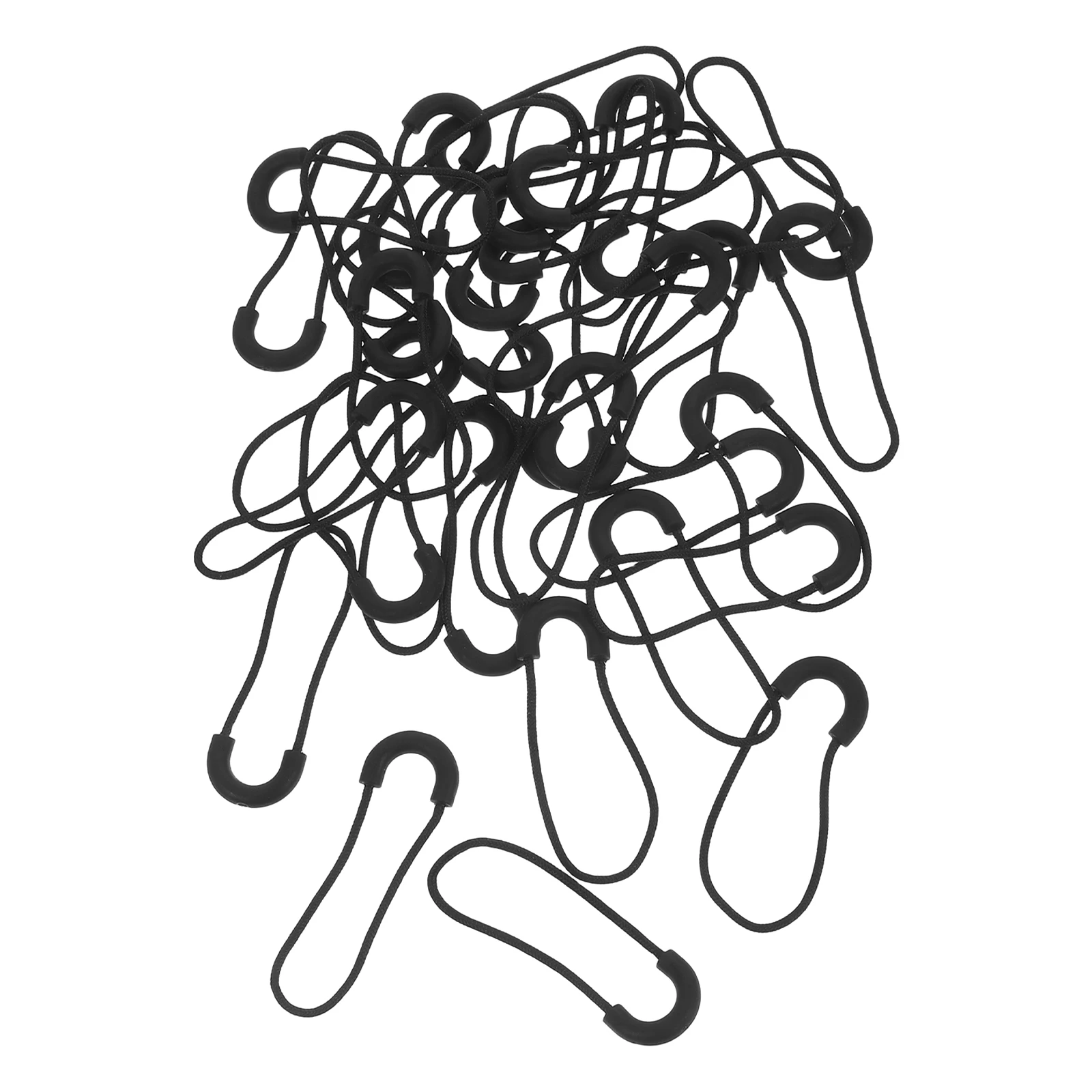 

1Set Zipper Head Semicircle Clips Black Reusable Fix for Clothes Bags Jackets Large Size Zipper Replacement