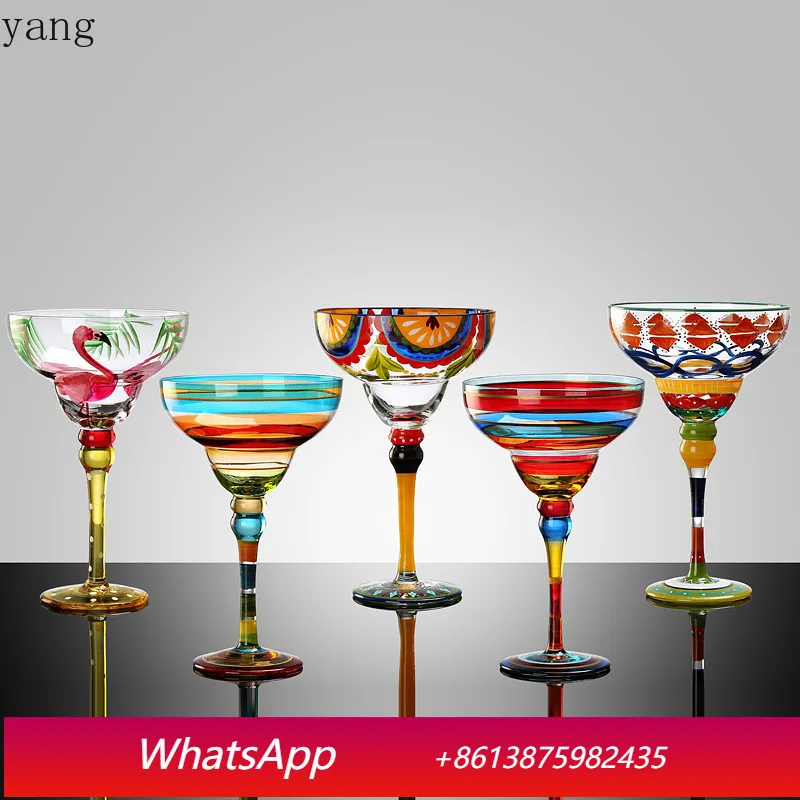 

CX crystal glass hand-painted goblet crystal cup
