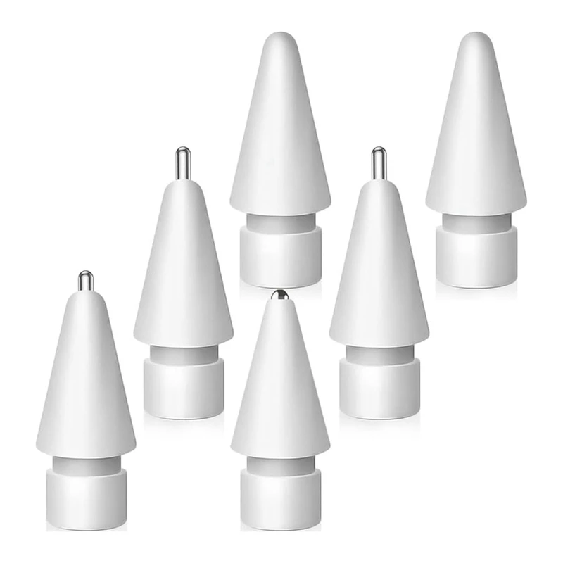 6 PCS Tips For Apple Pencil, Mix Replacement Pencil Tips For Apple Pencil 2Nd/ 1St Gen Tips Precise Control Nibs