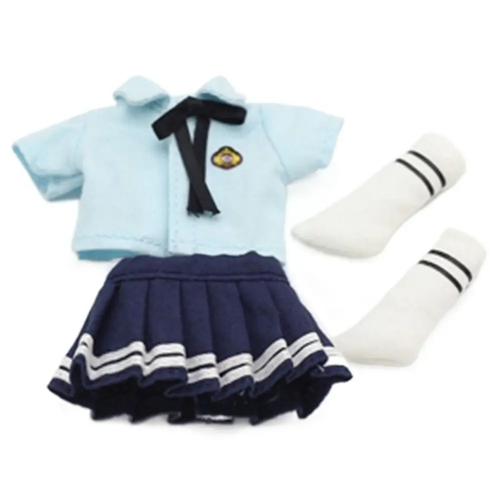 Obitsu11 Clothes Suit School Uniforms Casual Wear Shirts Shorts Pants Pleated Skirt Mini Socks For OB11 Doll Clothes Accessories