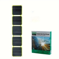 80W 5PCS Foldable Solar Panels 5v 12v camping equipment USB A C DC output Charger For Cell phone power bank Charging station