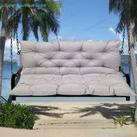Garden Bench Cushion Outdoor Thicken Swing Cushions with Backrest 2/3 Seater Waterproof Cushion for Garden Furniture Sofa Pad