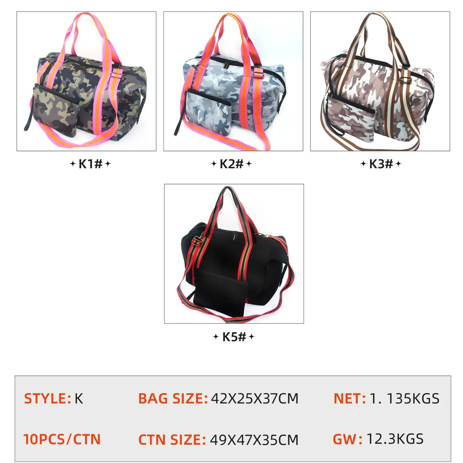 

Wholesale outdoor handbag large capacity bucket bag fashion printing