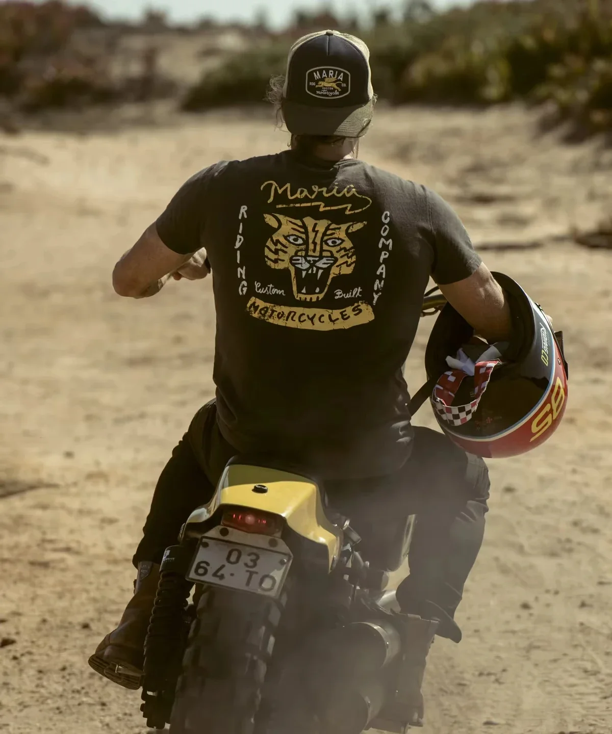 

2025 Motocicleta Todoterreno Carrera Mad Tiger Impreso Camiseta - MARIA Hombre Suelta | Transpirable y Absorbente de Sudor