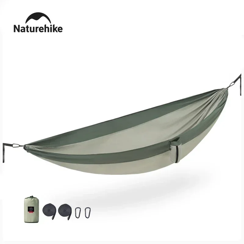 Naturehike Hammock Portable Double Camping Folding 2 Person Backyard Parachute Rope Hammocks Garden Tree