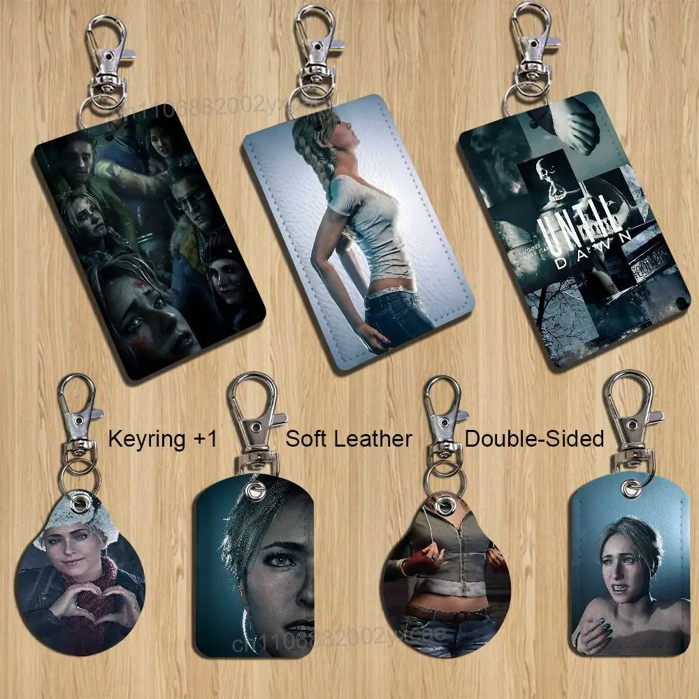 

cool Until Dawn game Samantha Card Holder With Keychain Executive Protection For Bank Credit Subway Bus Case