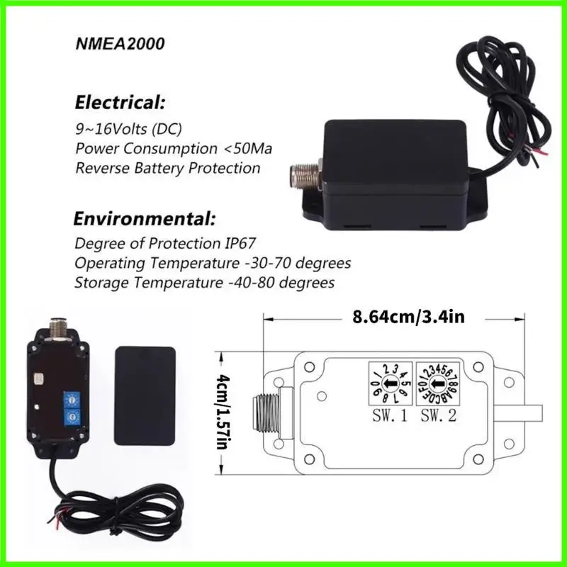 

Эффективный передача данных NMEA2000 Конвертер подходит для Yachts CX5001 Идеально подходит для профессиональной простой
