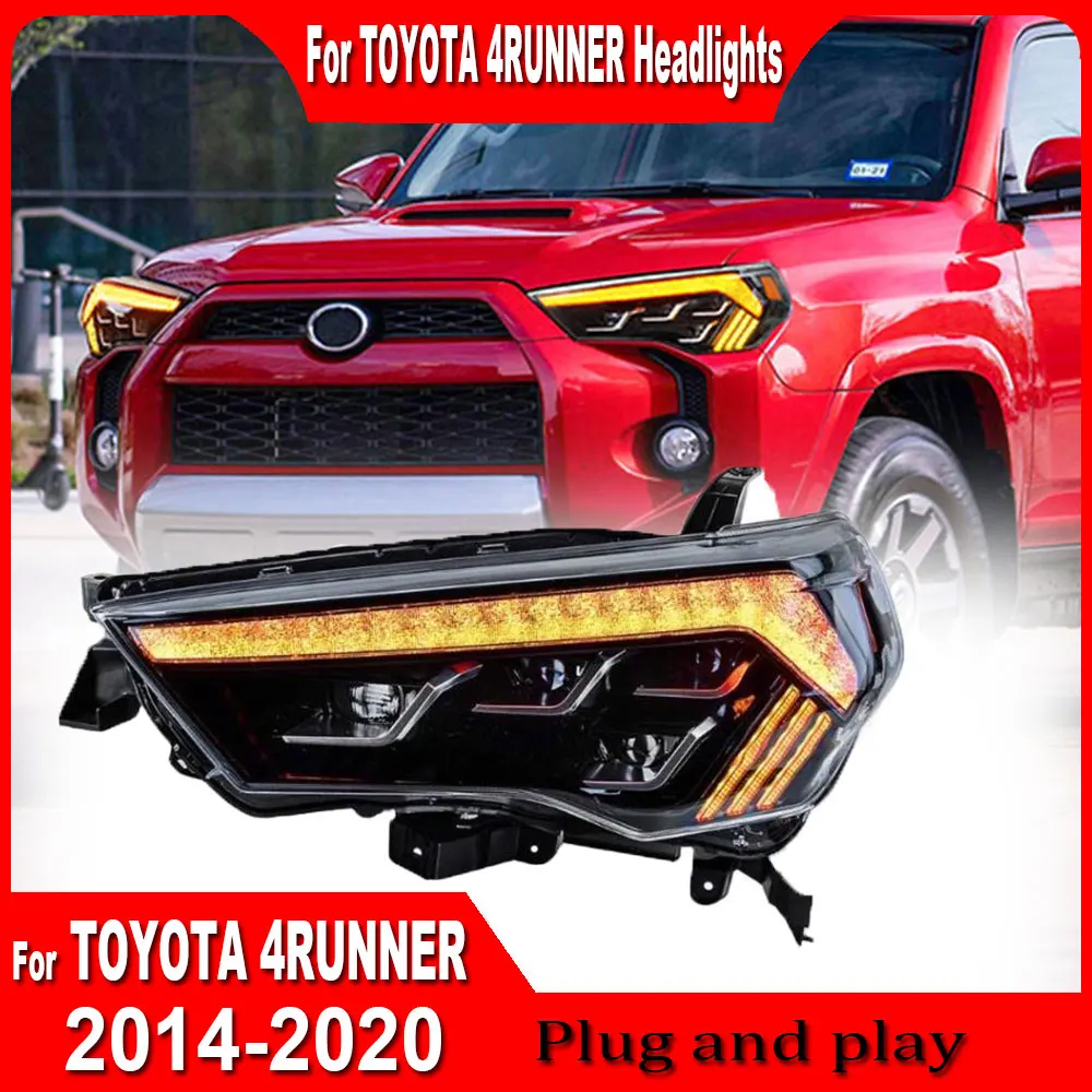 

Headlight For Toyota 4Runner LED Headlights 2014-2020 Head Lamp Assembly Car Styling DRL Signal Projector Lens Auto Accessories