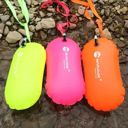 1pcs PVC Swimming Buoy Safety Buoy Traction Buoy Swimming Inflatable Float Bag Outdoor Swimming Supplies