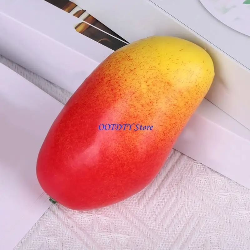 367A Set of 6 Convincing Mangos Imitations Ornament for Food Displays and Arrangement