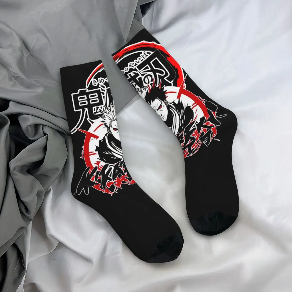 DEMON SLAYER przytulne skarpetki unisex, Outdoor Happy 3D printing Street Style Crazy Sock