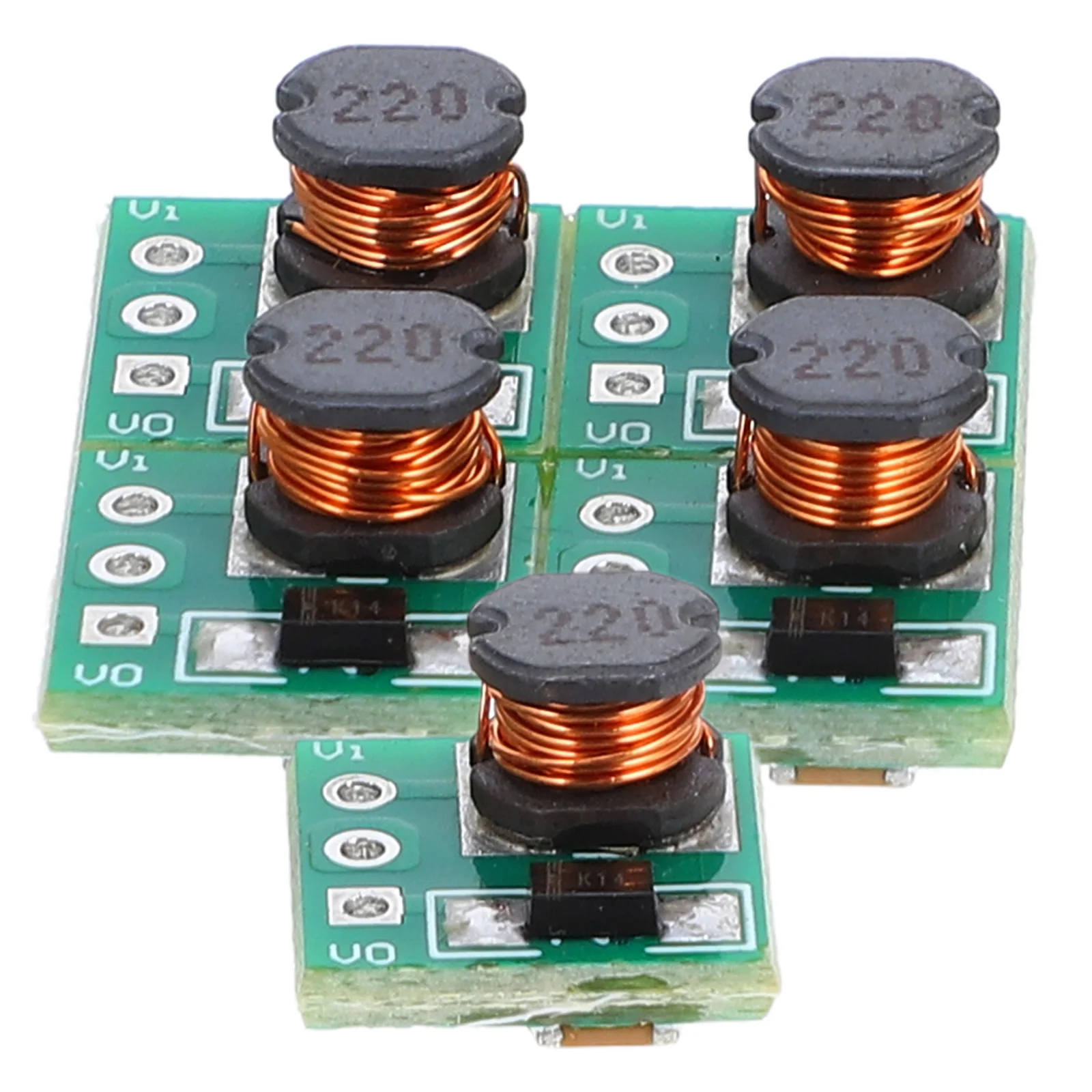 

5Pcs Dc-Dc Step Up Voltage Regulator Board Boost Converter Module Power Supply Regulator Electronic Voltage Stabilizer 3.7V to