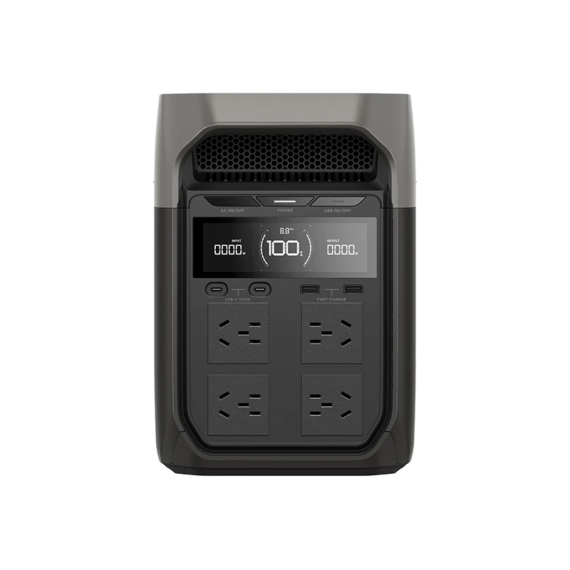 CN 220V Ecoflow DELTA3 1800W Portable Power Station Solar Generator Charging Station MPPT Controller External Battery Pure Sine